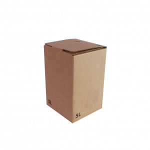 Bag in Box Karton 5 Liter - braun