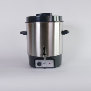 Pasteurization pot with tap