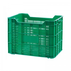 Fruit crate green, stackable